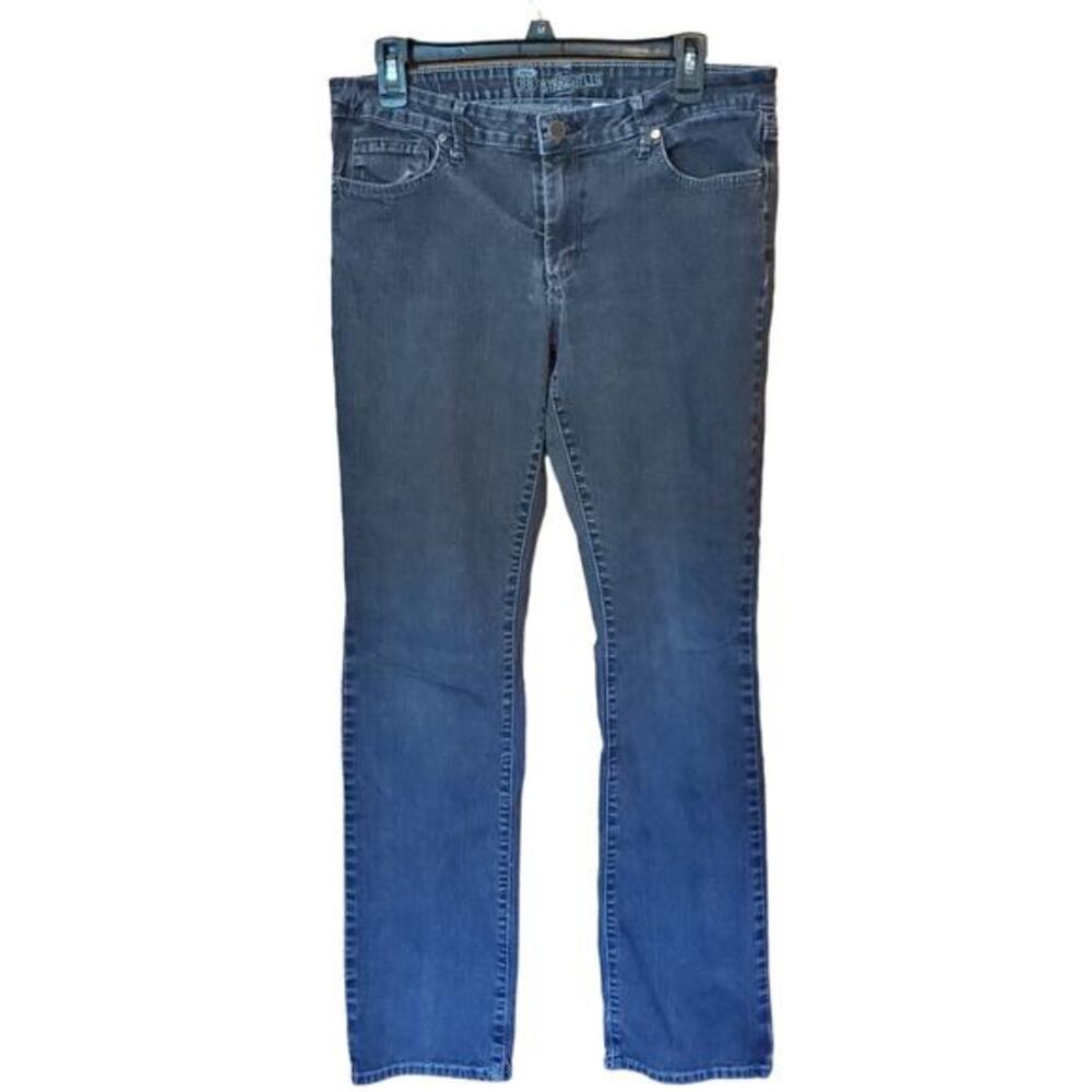 Route 66 Womens Sz 11/12 Straight Leg Jeans Black Denim Pockets